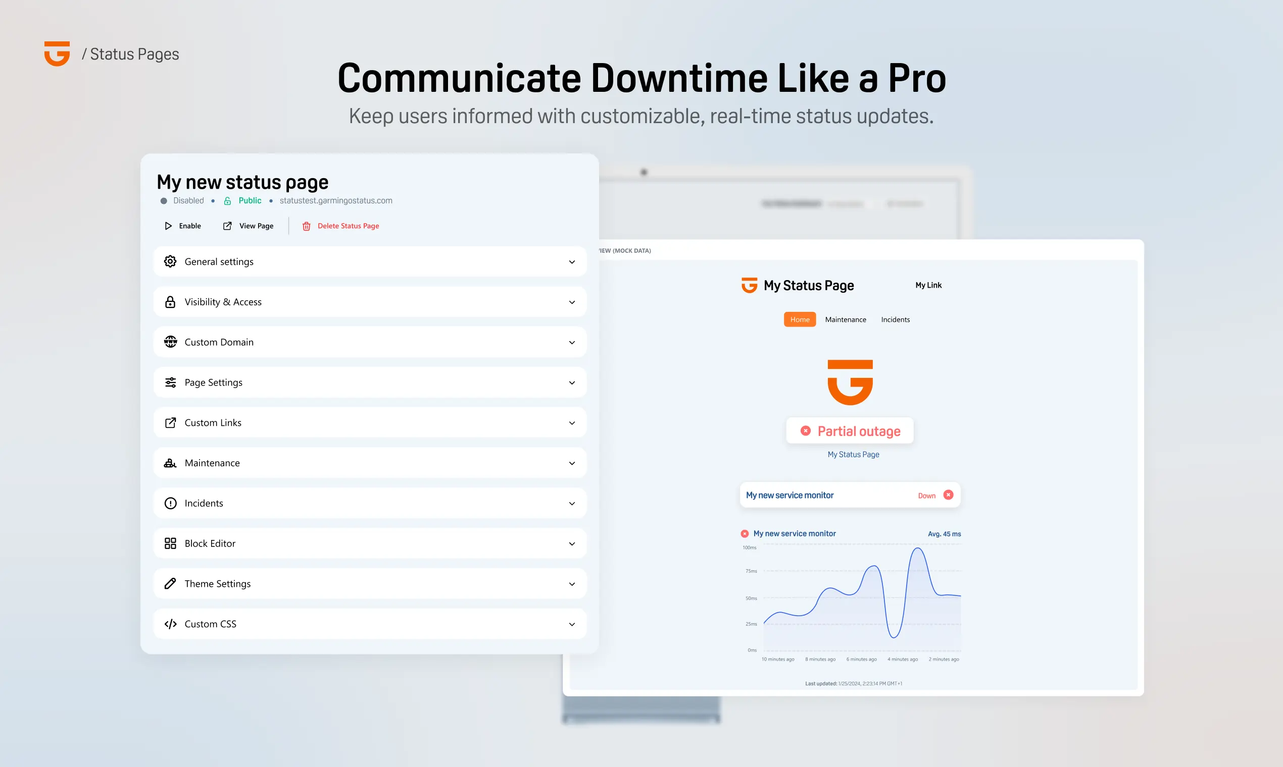 Status Pages