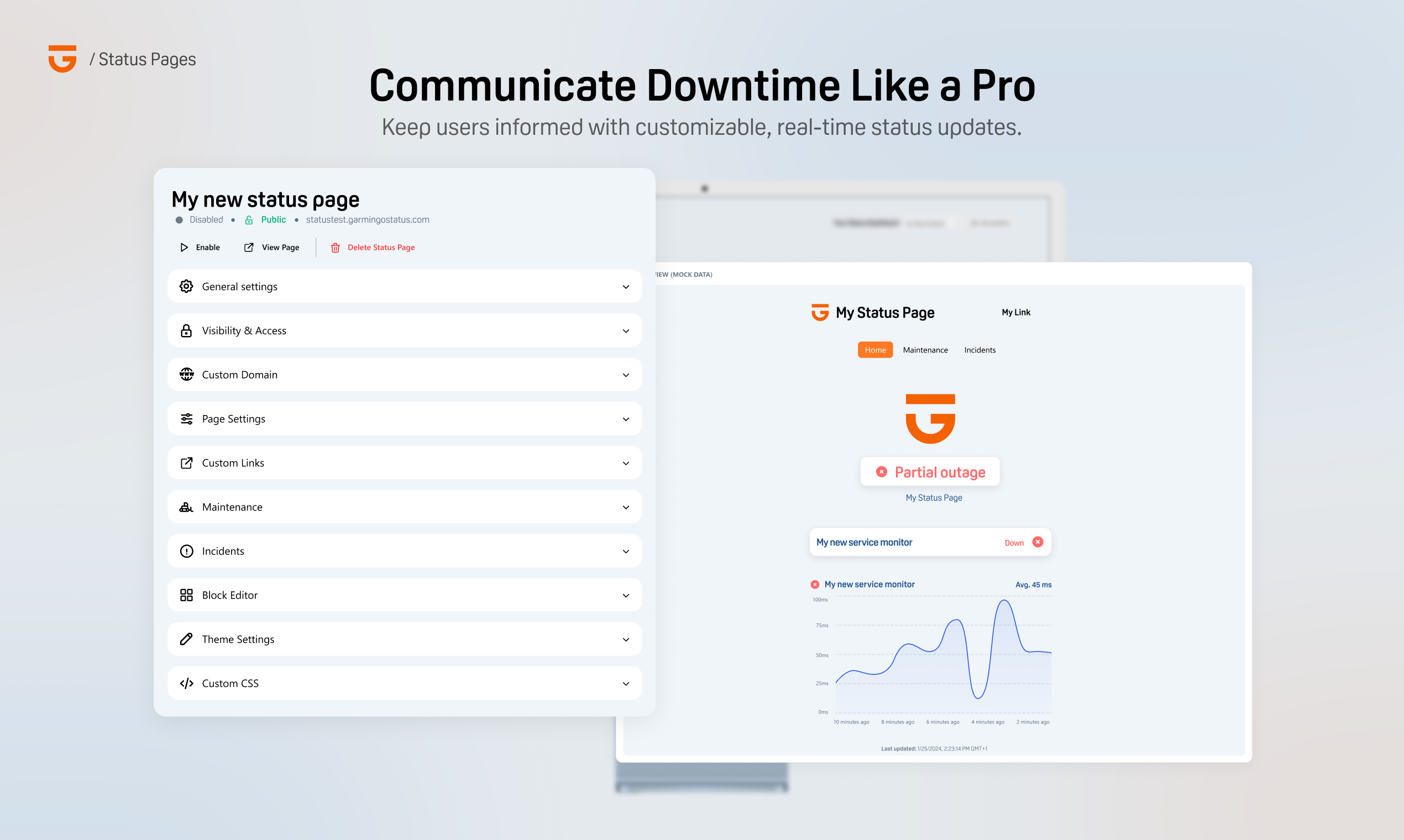 Status Pages